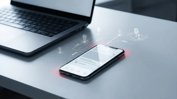 Vīrieša roka uzvalkā mijiedarbojas ar uz galda novietotu viedtālruni, kura ekrānā redzama kiberdrošību simbolizējoša digitālā slēdzenes ikona.